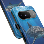 Tiger Shark Phone Case, Dappled Blue Water Tough Cover