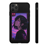 Melancholy Anime Girl Phone Case Vaporwave Tough Case