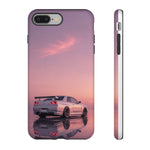 Silver Skyline R34 at Sunset Phone Case | Car Reflection Sky Case
