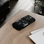 Black Sports Car Illustration 2023 Challenger SRT phone case | Car Drift Reflection