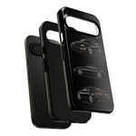 Black 300ZX Sports Car Tough Phone Case - Multi View