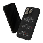 Black Silverado Classic Pickup Tough Phone Case for Chevy Truck Fans