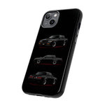 Black GNX Phone Case, Three-View Muscle Car Vector Tough Cover
