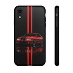 Fox Body Mustang Phone Case, Red 87 Muscle Car Stripe Studio Cover