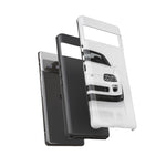 White MK4 Supra Phone Case, Retro 90s JDM Tough Cover for Car Enthusiasts