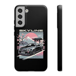 R34 Skyline GT-R Sakura Mountain JDM Tough Phone Case Gift