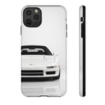 White NSX Phone Case, Retro 90s JDM Supercar Cover, Gift for Car Lovers