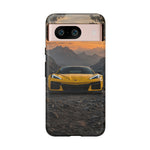 C8 Z06 Corvette Phone Case, Yellow Mountain Dusk Cover, Gift