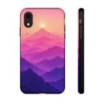 Pastel Mountain Haze Vaporwave Art Tough Phone Case