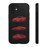 Red MR2 JDM Sports Car Phone Case Tough Multi View