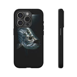 Tarpon Fishing Phone Case, Saltwater Portrait Black Cover, Gift