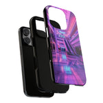 Empty Mall Escalator Vaporwave Art Tough Phone Case