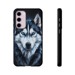 Siberian Husky Geometric Diamond Art Tough Phone Case