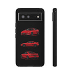 Red MR2 JDM Sports Car Phone Case Tough Multi View