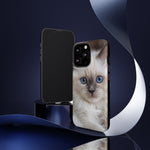 Ragdoll Kitten Phone Case, Blue Eyes Macro Portrait Cover, Gift