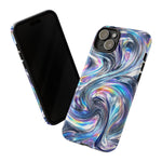 Chrome Metallic Swirl  Art Tough Phone Case