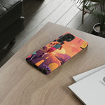 Retro Runner Sunset phone case | 80s Vaporwave jogging design
