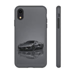 Matte Gray C8 Sports Car phone case | Tough Cases
