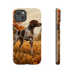 German Shorthaired Pointer Pointing Art Tough Phone Case