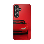 Red Miata Phone Case, NA MX5 90s JDM Roadster Tough Cover
