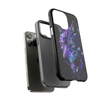 Holographic Wolf Phone Case, Fractured Prism Iridescent Cover