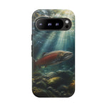 Salmon River Fishing Phone Case, Sunlit Current Cover