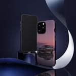Sunset Skyline GT-R R32 phone case | car reflection, purple dusk