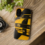 Z28 Yellow Camaro Retro Poster Tough Phone Case
