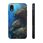 Grouper Reef Phone Case, Sunbeam Ledge Marine Art Tough Cover