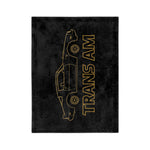 1978 Firebird Trans Am Gold Line Art Microfiber Throw Blanket Car Gift