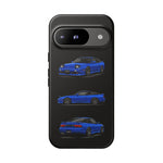 Blue 180SX JDM Sports Car Phone Case Tough Multi View
