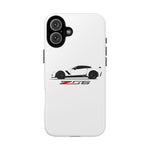 White C7 Z06 Phone Case for Chevy Vette Fans, Tough Cover