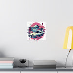 AE86 Trueno Poster JDM Legend Initial D Car Mt. Fuji Retro Wall Art