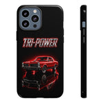Tri-Power Classic Muscle Car GTO phone case | Retro Automotive Graphic