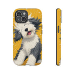 Sheepdog Hair Flip Phone Case Funny Dog Lover Gift