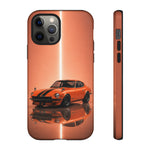 Orange 240Z Phone Case, Classic JDM Sports Car Racing Stripe Cover