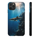 Cobia Reef Phone Case, Shaft of Light Ocean Fishing Tough Cover