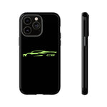 Lime Green C8 Corvette Phone Case for Chevy Fans, Tough Protective Cover