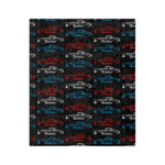 1961 Corvette C1 Triple Color Line Art Microfiber Throw Blanket Car Gift