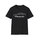 1993 Prelude Outline Silhouette JDM T-Shirt Line Art Silhouette Emblem Car Fan Gift