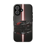 Camaro ZL1 Phone Case, Black Red Racing Stripe Studio Cover, Gift