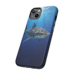 Tiger Shark Phone Case, Dappled Blue Water Tough Cover