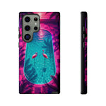 Neon Flamingo Pool Vaporwave Art Tough Phone Case