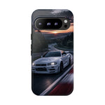 Skyline GT-R R34 White Nurburgring Speed Art Tough Phone Case
