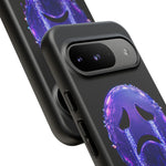 Glitch Sad Face Phone Case, Anime Melt Static Tough Cover