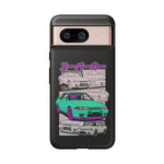 R32 Skyline GT-R Manga Style JDM Tough Phone Case Cover Gift