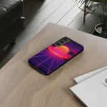 Classic Grid Sunset Vaporwave Art Tough Phone Case