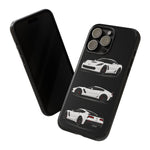 White C7 Z06 Sports Car Phone Case Tough Multi View