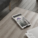 Purple Iris Rain Lakeside Phone Case Zen Art Tough Case