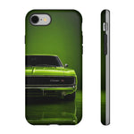 Green Charger RT Phone Case, Lime 68 Classic Muscle Car Cover, Mens Gift